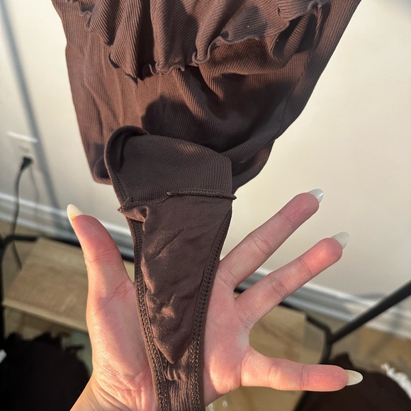 Wilfred Ribbed Ruffled Bodysuit - Picture 3 of 4